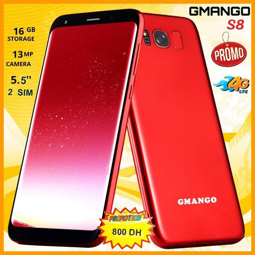 GMANGO S8- 16Go carte sd - 2Go Ram - 4G -2Sim